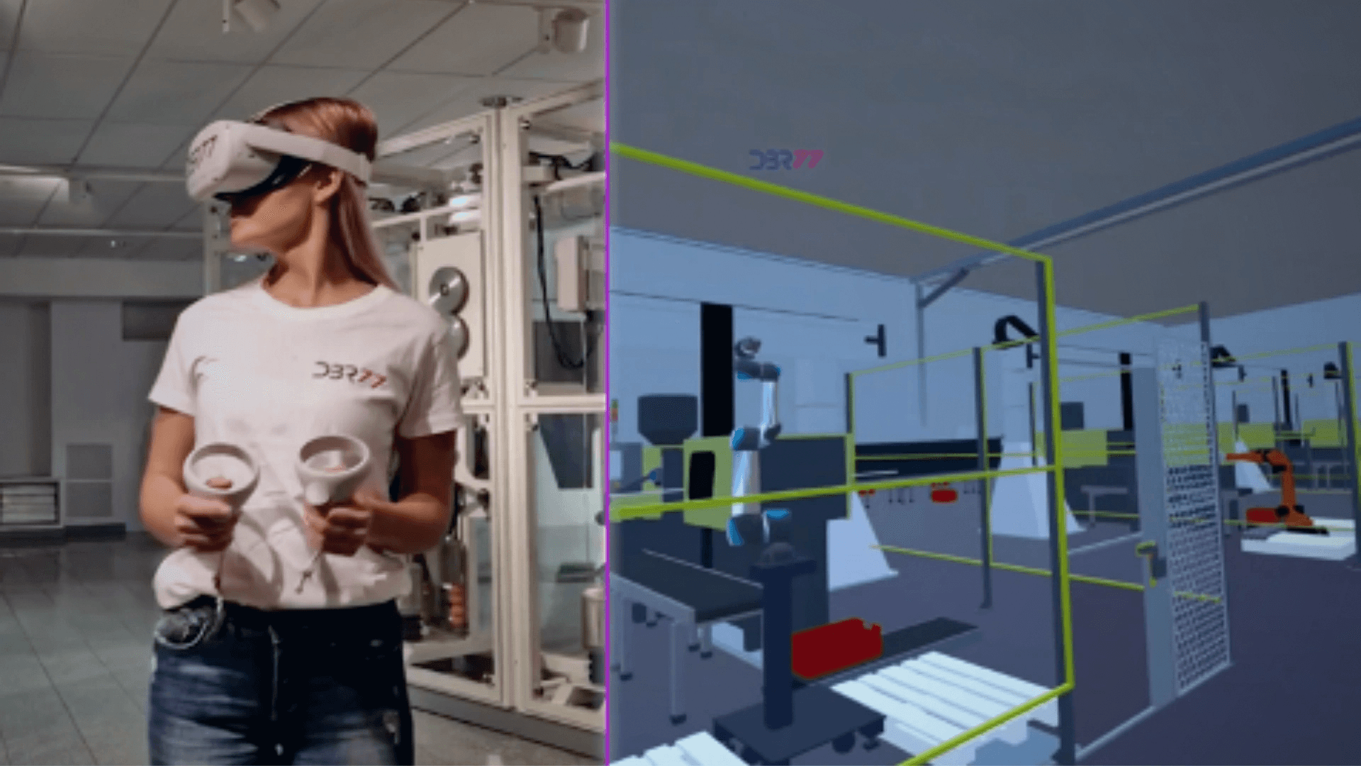 VR and AR view of a Digital Twin environment